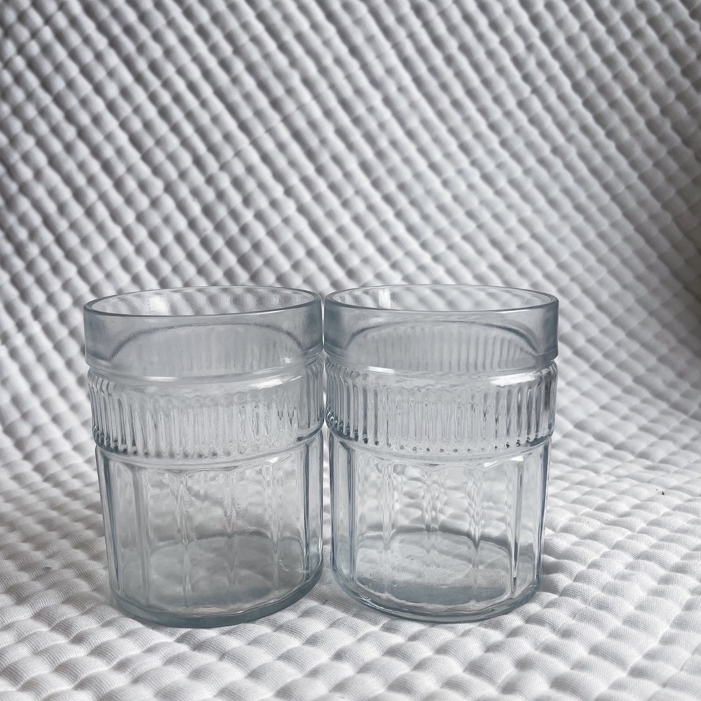 Pair of Anchor Hocking Annapolis Clear Double Old Fashioned’s